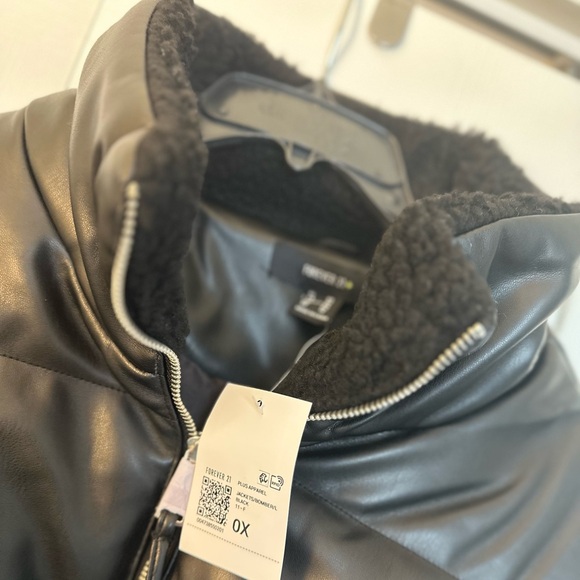 Faux leather bomber jacket - Picture 4 of 4